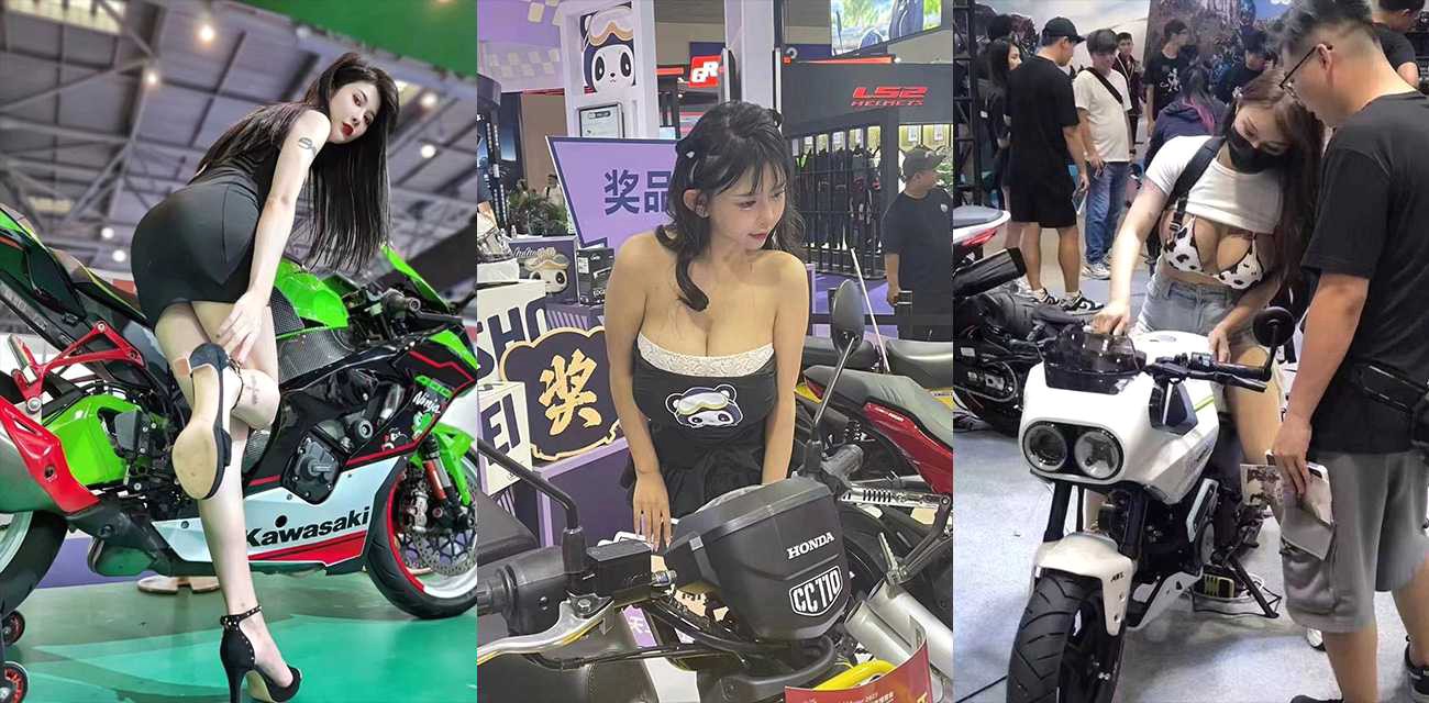 “骑”聚山城 共庆盛会！2023重庆摩博会刚开始 全场最大车模就被老板拿下咯！