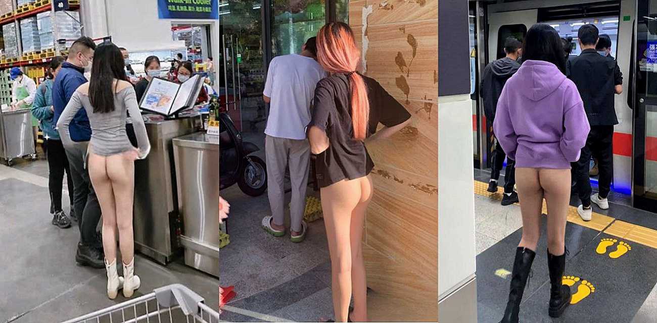 极限露出小骚货 顶级反差女神 娜娜 最新露出挑战 商场地铁人潮中偷偷露出 超级紧张刺激！